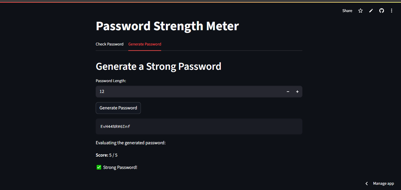Password Strength Meter